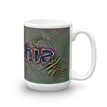 Load image into Gallery viewer, Cynthia Mug Dark Rainbow 15oz left view