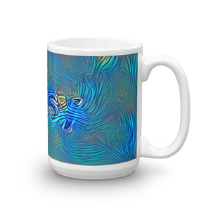 Patsy Mug Night Surfing 15oz left view