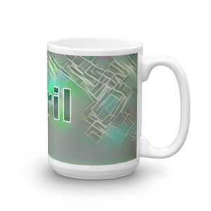 April Mug Nuclear Lemonade 15oz left view