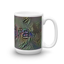 Load image into Gallery viewer, Sandra Mug Dark Rainbow 15oz left view