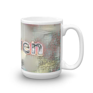Steven Mug Ink City Dream 15oz left view