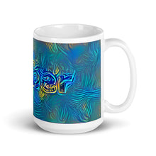 Load image into Gallery viewer, Amber Mug Night Surfing 15oz left view