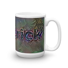 Load image into Gallery viewer, Frederick Mug Dark Rainbow 15oz left view