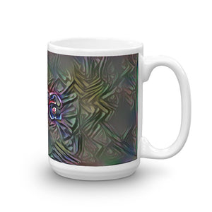 Ava Mug Dark Rainbow 15oz left view