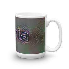 Load image into Gallery viewer, Sylvia Mug Dark Rainbow 15oz left view