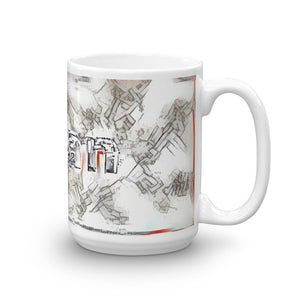 Ethan Mug Frozen City 15oz left view