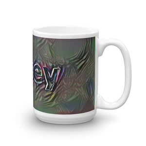 Casey Mug Dark Rainbow 15oz left view