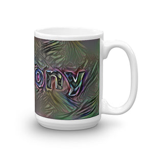 Anthony Mug Dark Rainbow 15oz left view
