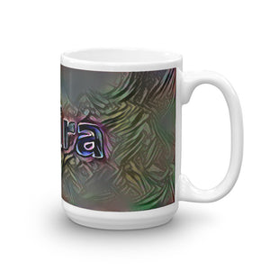 Moira Mug Dark Rainbow 15oz left view