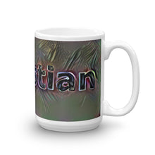 Load image into Gallery viewer, Sebastian Mug Dark Rainbow 15oz left view