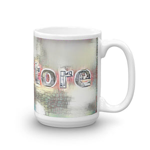 Salvatore Mug Ink City Dream 15oz left view