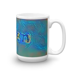 Arden Mug Night Surfing 15oz left view