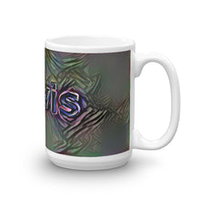 Load image into Gallery viewer, Mavis Mug Dark Rainbow 15oz left view