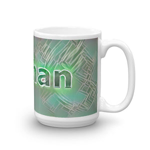 Nathan Mug Nuclear Lemonade 15oz left view