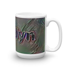 Load image into Gallery viewer, Carolyn Mug Dark Rainbow 15oz left view