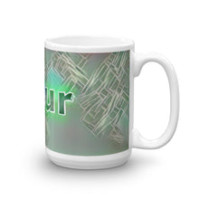 Load image into Gallery viewer, Fleur Mug Nuclear Lemonade 15oz left view