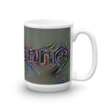 Load image into Gallery viewer, Maryanne Mug Dark Rainbow 15oz left view