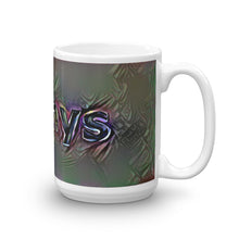 Load image into Gallery viewer, Glenys Mug Dark Rainbow 15oz left view