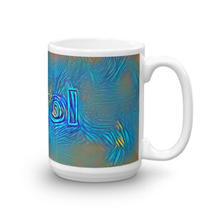Carol Mug Night Surfing 15oz left view