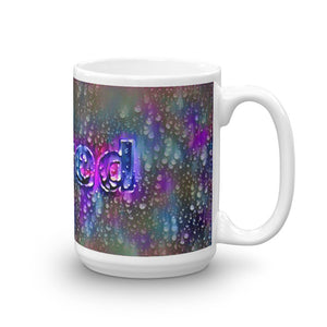 Alfred Mug Wounded Pluviophile 15oz left view
