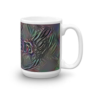 Tuan Mug Dark Rainbow 15oz left view