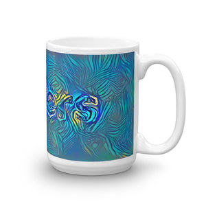 Anders Mug Night Surfing 15oz left view