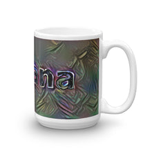 Load image into Gallery viewer, Viviana Mug Dark Rainbow 15oz left view