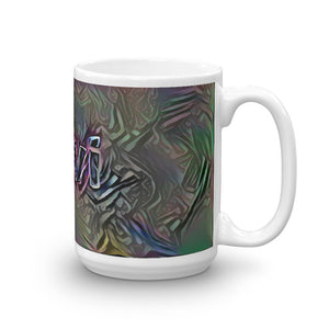 Levi Mug Dark Rainbow 15oz left view