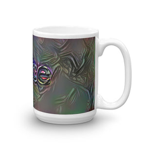 Kace Mug Dark Rainbow 15oz left view