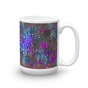Abril Mug Wounded Pluviophile 15oz left view