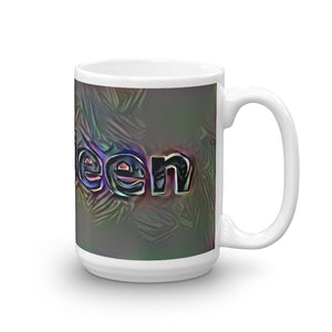Kathleen Mug Dark Rainbow 15oz left view