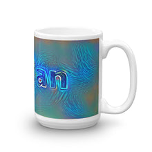 Load image into Gallery viewer, Darian Mug Night Surfing 15oz left view