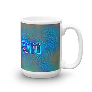 Darian Mug Night Surfing 15oz left view