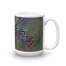 Load image into Gallery viewer, Annie Mug Dark Rainbow 15oz left view