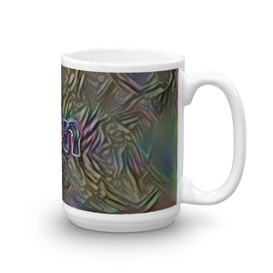 Ben Mug Dark Rainbow 15oz left view
