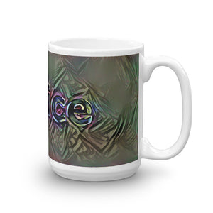 Janice Mug Dark Rainbow 15oz left view