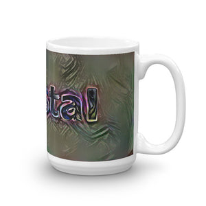 Krystal Mug Dark Rainbow 15oz left view