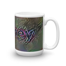 Load image into Gallery viewer, Niamey Mug Dark Rainbow 15oz left view