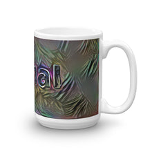 Load image into Gallery viewer, Jamal Mug Dark Rainbow 15oz left view
