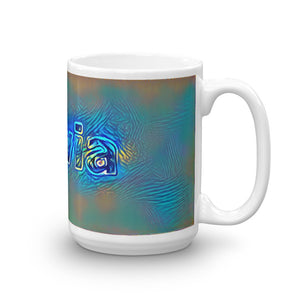 Olivia Mug Night Surfing 15oz left view