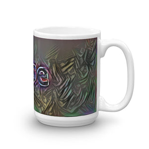 Jose Mug Dark Rainbow 15oz left view