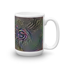 Load image into Gallery viewer, Louis Mug Dark Rainbow 15oz left view