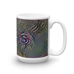 Louis Mug Dark Rainbow 15oz left view