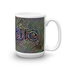 Load image into Gallery viewer, Michelle Mug Dark Rainbow 15oz left view