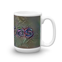 Load image into Gallery viewer, Thomas Mug Dark Rainbow 15oz left view