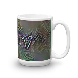 Hilary Mug Dark Rainbow 15oz left view