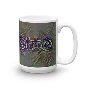 Charlotte Mug Dark Rainbow 15oz left view