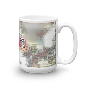 Yan Mug Ink City Dream 15oz left view