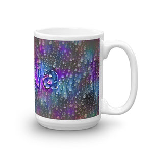 Alicia Mug Wounded Pluviophile 15oz left view