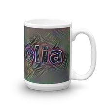 Load image into Gallery viewer, Magnolia Mug Dark Rainbow 15oz left view